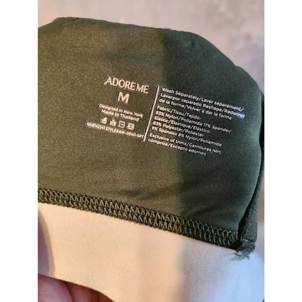 Adore Me size M Maven Contour Green Sports Bra
